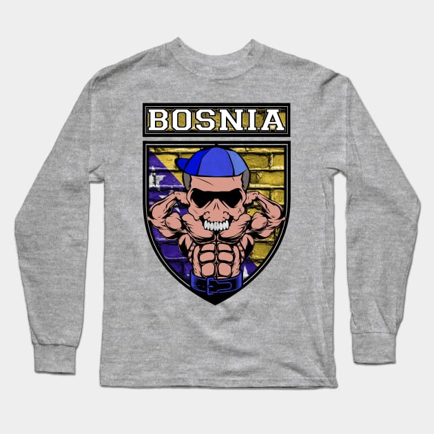 Bosnia Muscle Bosna Power Long Sleeve T-Shirt by Jakavonis